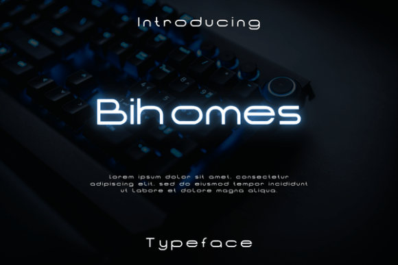 Bihomes: A Futuristic Display Font for Creative Makers