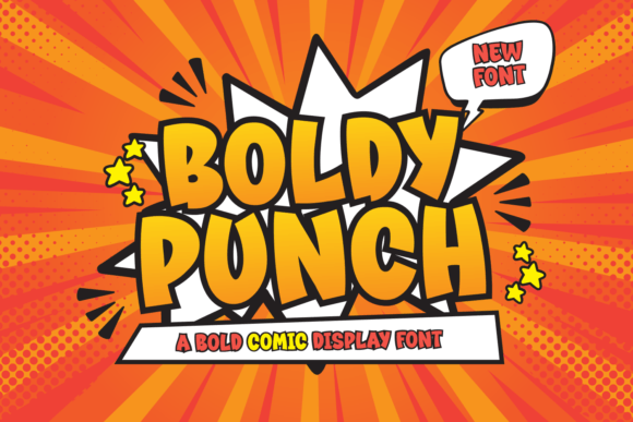 Boldy Punch: The Ultimate Comic Display Font for Handmade Creators