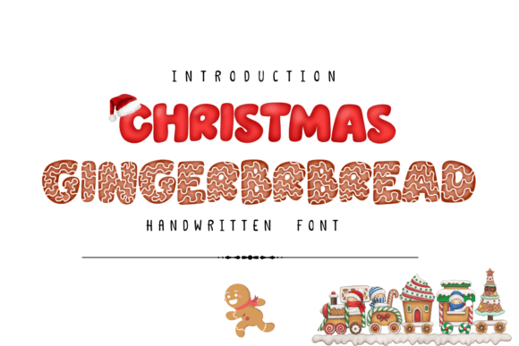 Christmas Gingerbread: A Festive Display Font for Editorial Design