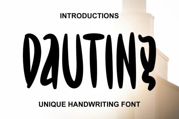 Dauting: A Quirky Display Font for Creative Brand Projects