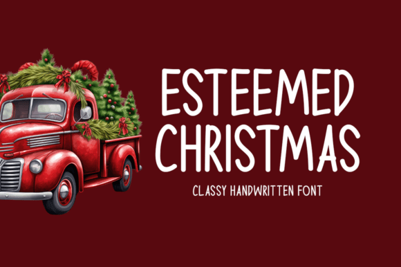 Esteemed Christmas: A Premium Display Font for Modern Web Design