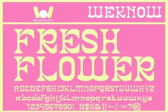 Fresh Flower: The Perfect Display Font for Your Brand Identity