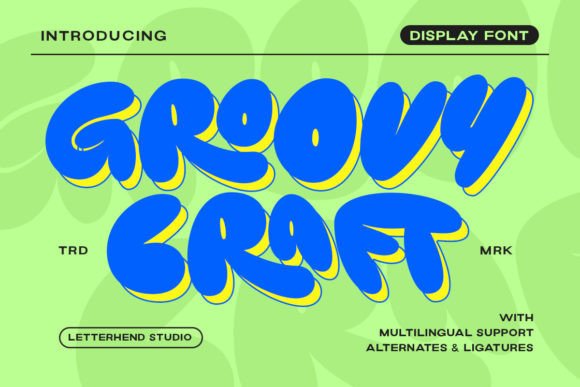 Groovy Craft: The Retro Display Font for Bold Campaigns