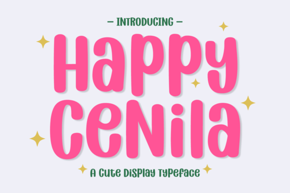 Happy Cenila: The Playful Display Font That Transforms Your Brand Identity