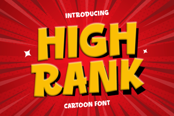 High Rank: The Cartoon Display Font That Transforms Your Brand Identity