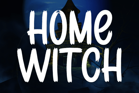 Home Witch: A Playful Display Font for Creative Branding