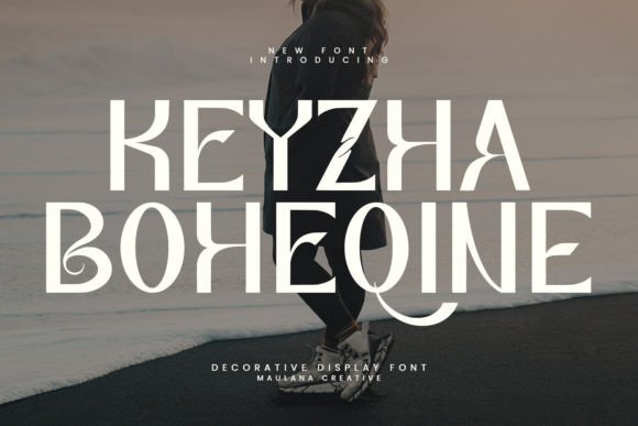 Keyzha Boheqine: A Vintage Display Typeface for Modern Web Design