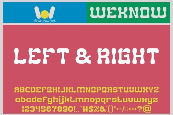 Left and Right: The Slab Serif Typeface for Modern Branding