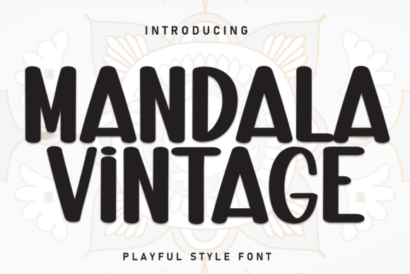 Mandala Vintage: The Perfect Handwritten Display Font for Crafters