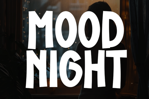 Mood Night: A Bold Display Typeface for High-Impact Web Design