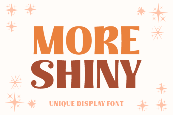 More Shiny Typeface: A Bold Display Font for Makers