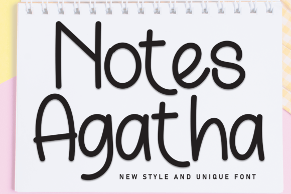 Notes Agatha: The Sweet Handwritten Font for Editorial Design