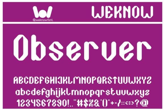 Observer: The Futuristic Display Font for Bold Campaigns
