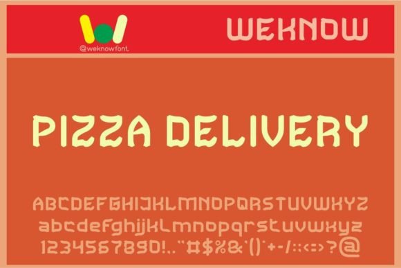 Pizza Delivery: A Quirky Display Font for Bold Branding