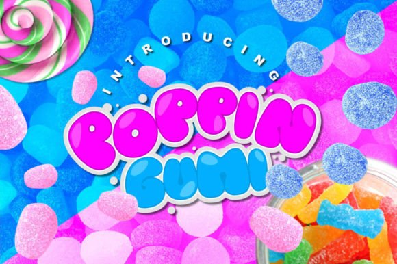Poppin Gumi: The Chewy Candy Font for Bold Brand Identity