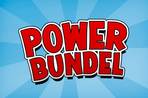 Power Bundel: The Bold Cartoon Font for High-Energy Designs
