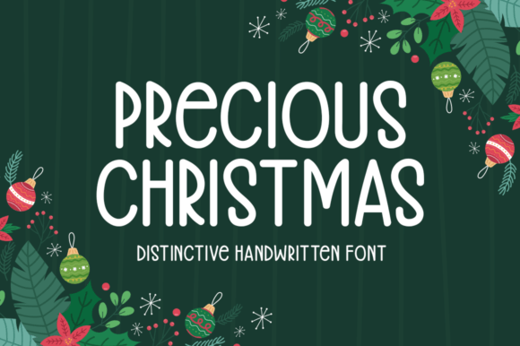 Precious Christmas: A Handwritten Typeface for Seasonal Editorial Design