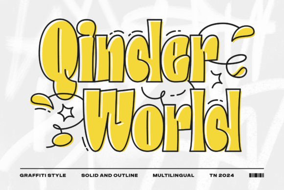 QinderWorld: The Modern Graffiti Display Font for Urban Branding