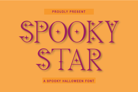 Spooky Star: The Ultimate Halloween Display Font for Campaigns