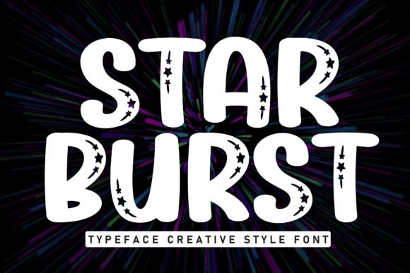 Star Burst: A Bold Display Font for Editorial Design