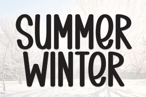 Summer Winter: The Bold Display Font for Scroll-Stopping Campaigns