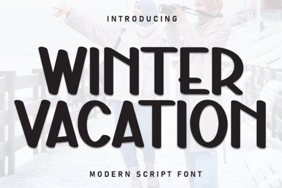 Winter Vacation: A Handcrafted Display Font for Editorial Design