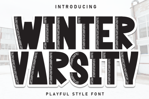 Winter Varsity: A Bold Display Font for Modern Web Design