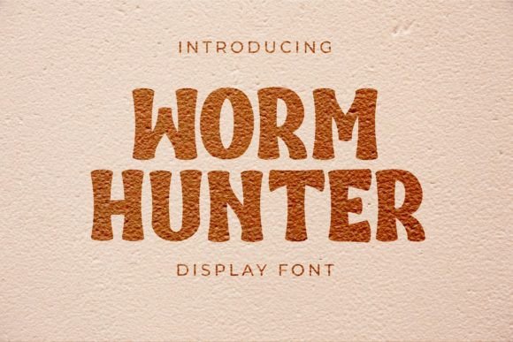 Worm Hunter: A Bold Display Font for Editorial Design